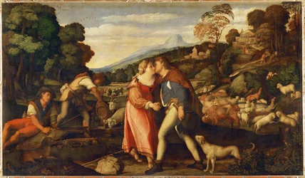 Giacobbe e Rachele (dipinto su tela)