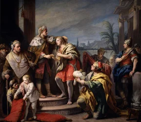 Giuseppe davanti al Faraone, ca 1749