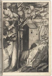 Veduta esterna della cappella del cardinale (tavola G)