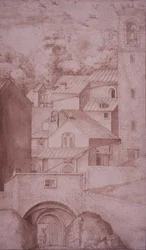 Vista del Monastero di La Verna, Porta d