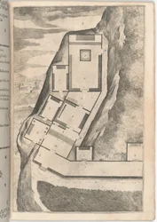 Pianta di parte della loggia e del sacro eremo [tavola K]