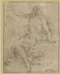 San Giovanni Battista seduto