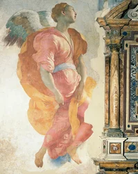 Arcangelo Gabriele di Giacomo Carucci detto Pontormo (1494-1556), affresco, Cappella Capponi, Chiesa di Santa Felicita, Firenze