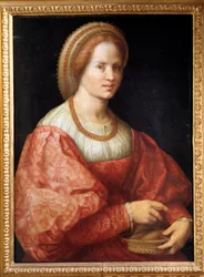 Ritratto di Signora con un Cesto di Fusi