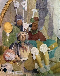 La Resurrezione, lunetta dal ciclo di affreschi della Passione, 1523-26