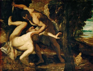 Caino e Abele (dipinto su tela)