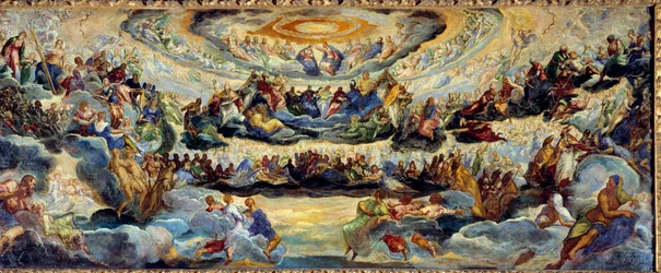 Il Paradiso, schizzo di Jacopo Robusti, detto Tintoretto (1518-1594), XVI secolo, sole, 1,43 x 3,62 m