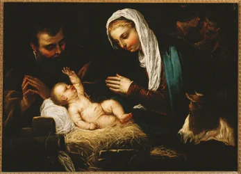 La Sacra Famiglia ... (dipinto su tela)