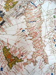 Italia e Sicilia, mappa rinascimentale dell