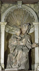 La Vergine e il Bambino (terracotta dorata e dipinta)