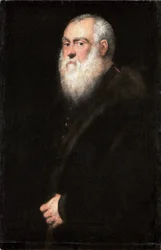 Tedesco: Bildnis eines weißbärtigen Mannes Ritratto del re Sigismondo II Augusto (1520-1572)