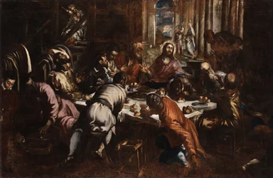 Jacopo Tintoretto Last Supper (study for San Trovaso Last Supper)