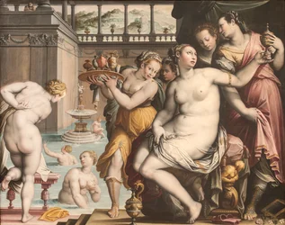 Betsabea al bagno, 1573-1574