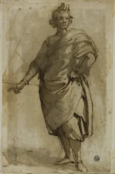 Figura maschile in piedi