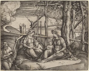 La Sacra Famiglia con Santa Elisabetta