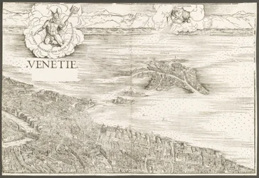 Vista di Venezia [blocco centrale superiore], 1500