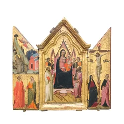 Madonna col Bambino in trono con santi e angeli