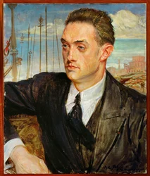 Henry de Montherlant, poeta (dipinto su tela)