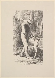 Taglialegna che fa un fascio, 1853