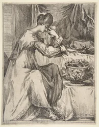 Il suicidio di Porzia, 1612-16.