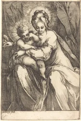 La Vergine e il Bambino con una rosa, c. 1616-1617