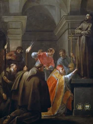 Papa Niccolò V nella tomba di San Francesco d