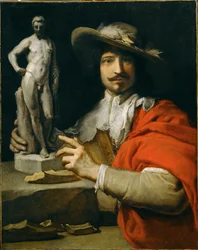 Ritratto dello scultore Francois Duquesnoy (dipinto su tela)