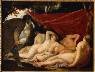 Venere e le Grazie sorprese da un mortale ...