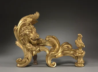 Coppia di alari Chenets, 1752