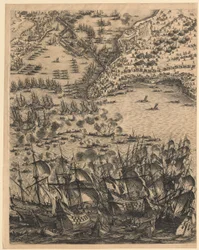 2. Pannello in basso al centro tratto da “L’assedio di La Rochelle”