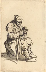 Mendicante che mangia, c.1622