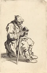 Mendicante che mangia, c. 1622