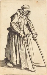 Mendicante con Stampelle