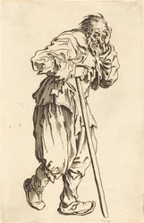 Mendicante con un bastone, c. 1622