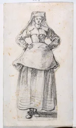 Borghesi in diverse attitudini, da Prints Album 21, numero 304