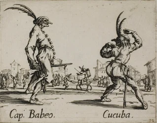 Capitan Babeo - Cucuba, plate 16 from Balli di Sfessania