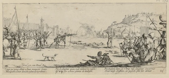 Fucilazione, tavola 12 della serie "Miserie della guerra"