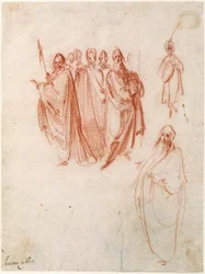 Studi di figure [recto]; Schizzi di figure [verso]