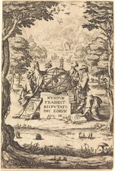Frontespizio per la Sacra Cosmologia con astrologi