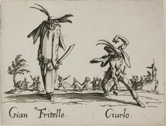 Gian Fritello - Ciurlo, plate 7 from Balli di Sfessania