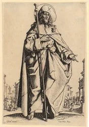 San Pietro, tavola 4 della serie "Gesù, i dodici apostoli e Maria"