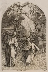 Gesù e san Pietro camminano sull