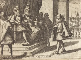 Re e Regina in consultazione sui Turchi [recto], 1612