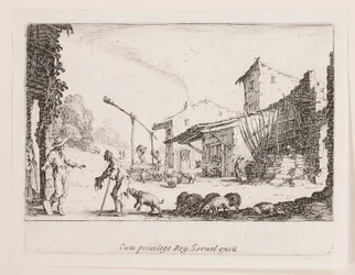 Il figliol prodigo custodisce i porci, dalla serie La vita del figliol prodigo