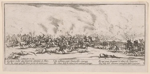 La battaglia, illustrazione da Le grandi miserie della guerra