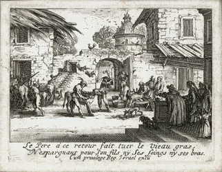 La vita del figliol prodigo ... (incisione)
