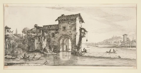 Le moulin à eau, da Paesaggi per Giovanni de Medici