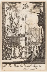 Martirio di San Bartolomeo, tavola 9 da I martiri degli Apostoli