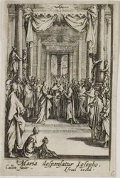 Maria sposa Giuseppe, da La vita della Vergine