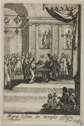 Maria che presenta Cristo al Tempio, da La vita della Vergine